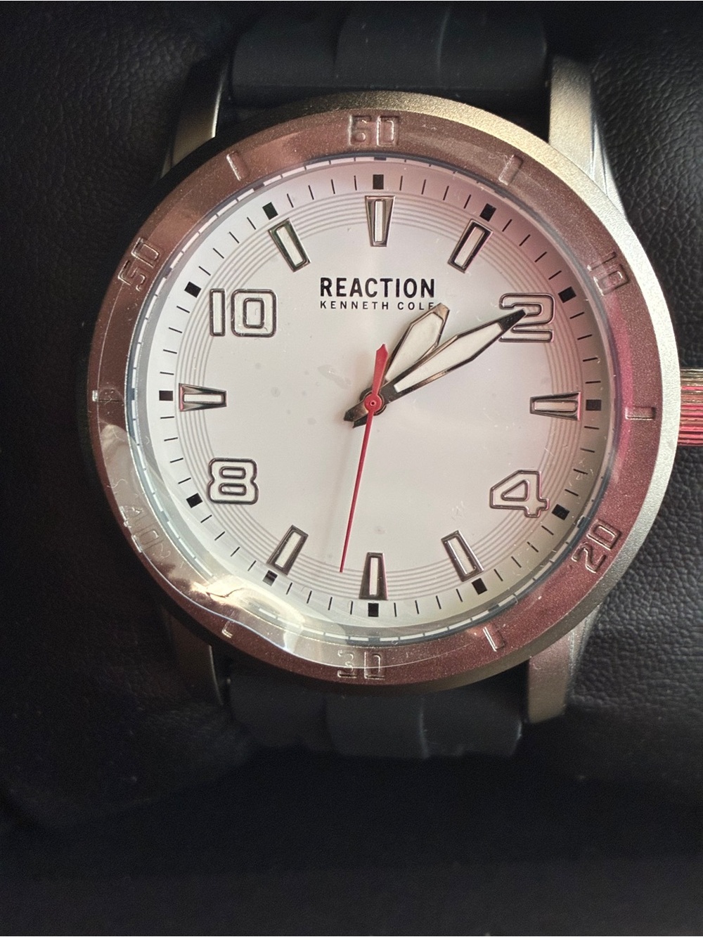Kenneth Cole Reaction Men’s White Dial Black Strap Watch